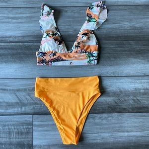 American Eagle Aerie Ruffle Trim Bikini
